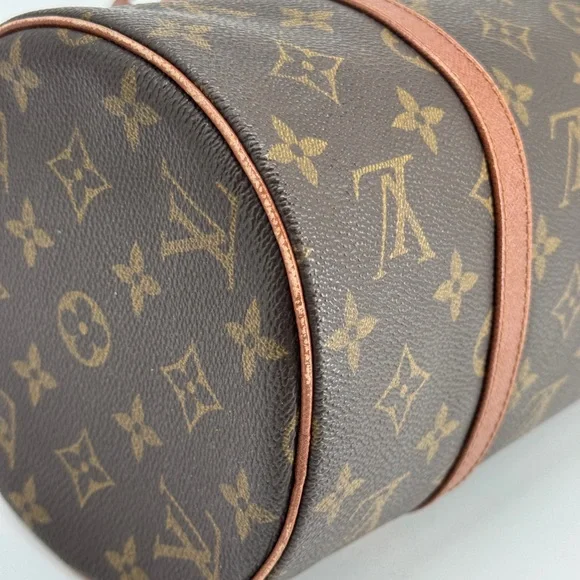 Louis Vuitton Papillon 30 Handbag in Brown Monogram Coated Canvas - Picture 9 of 11